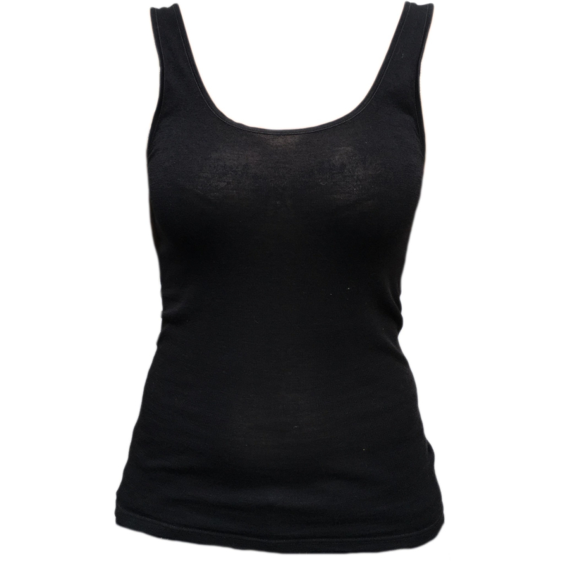 Dames hemd Fruit of the Loom zwart maat L (105.01-L)